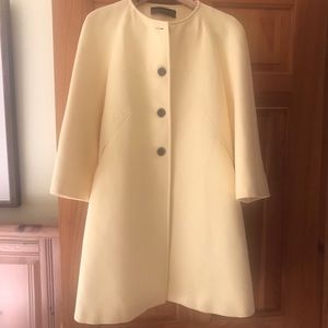 Soft yellow swing coat!
